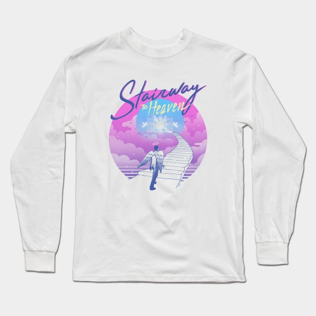 Stairway to Heaven Long Sleeve T-Shirt by Vincent Trinidad Art